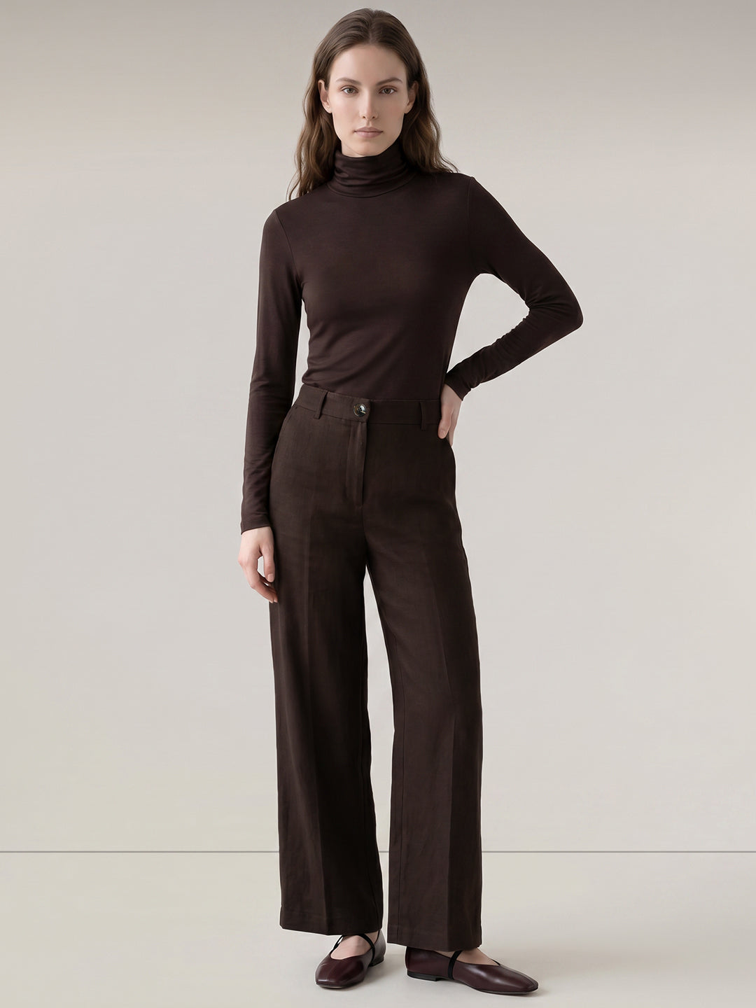 Dark Brown Pants