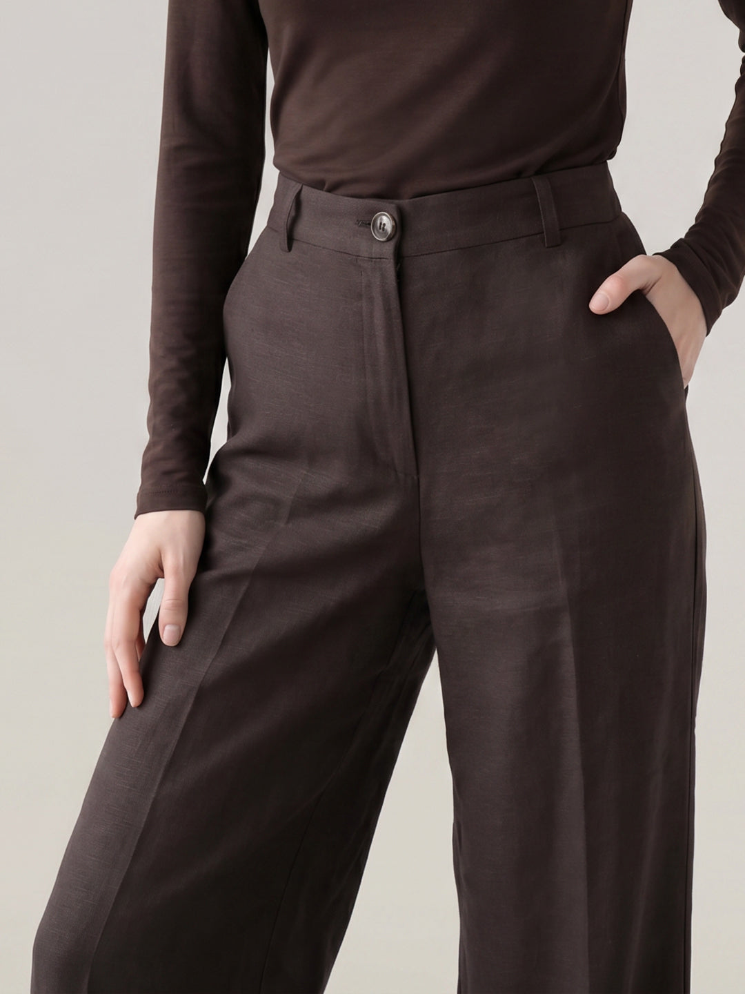 Dark Brown Pants