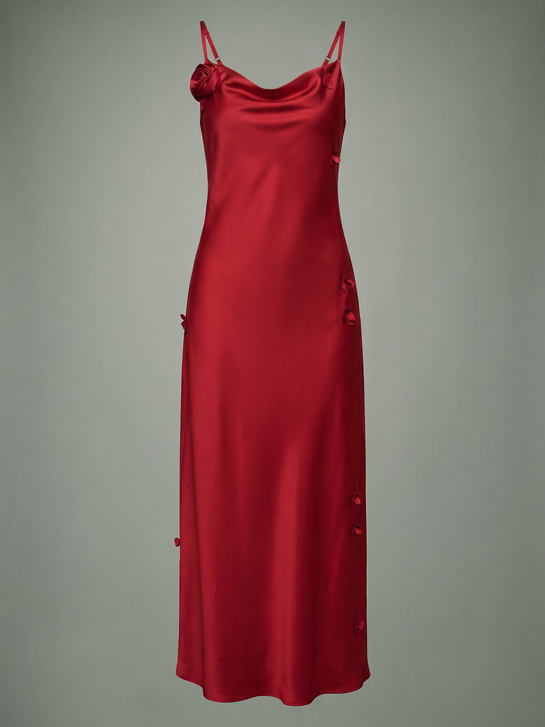 VERO MODA X Marilyn Monroe Red Satin Slip Dress