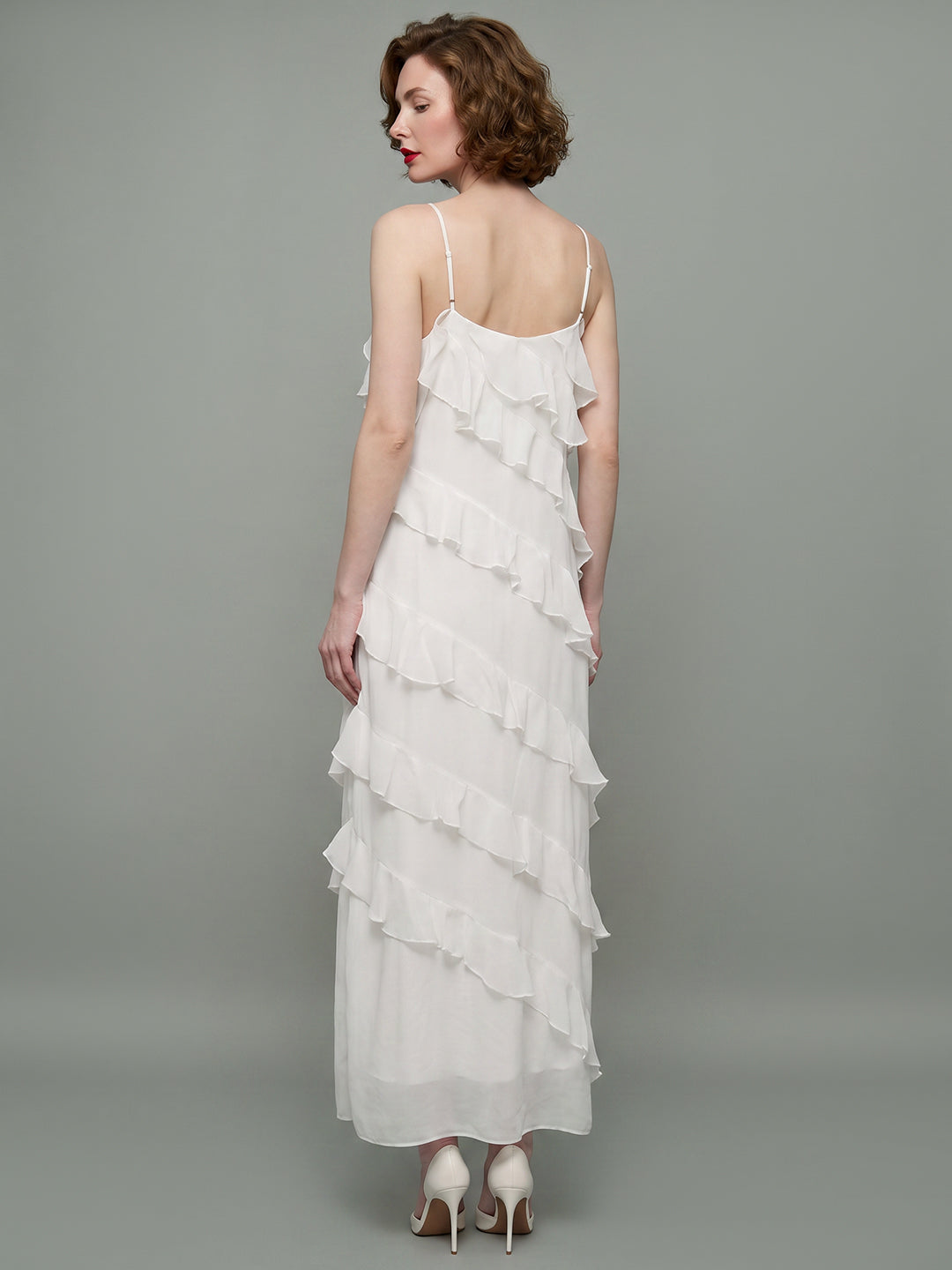 VERO MODA X Marilyn Monroe Ruffle Trim Dress