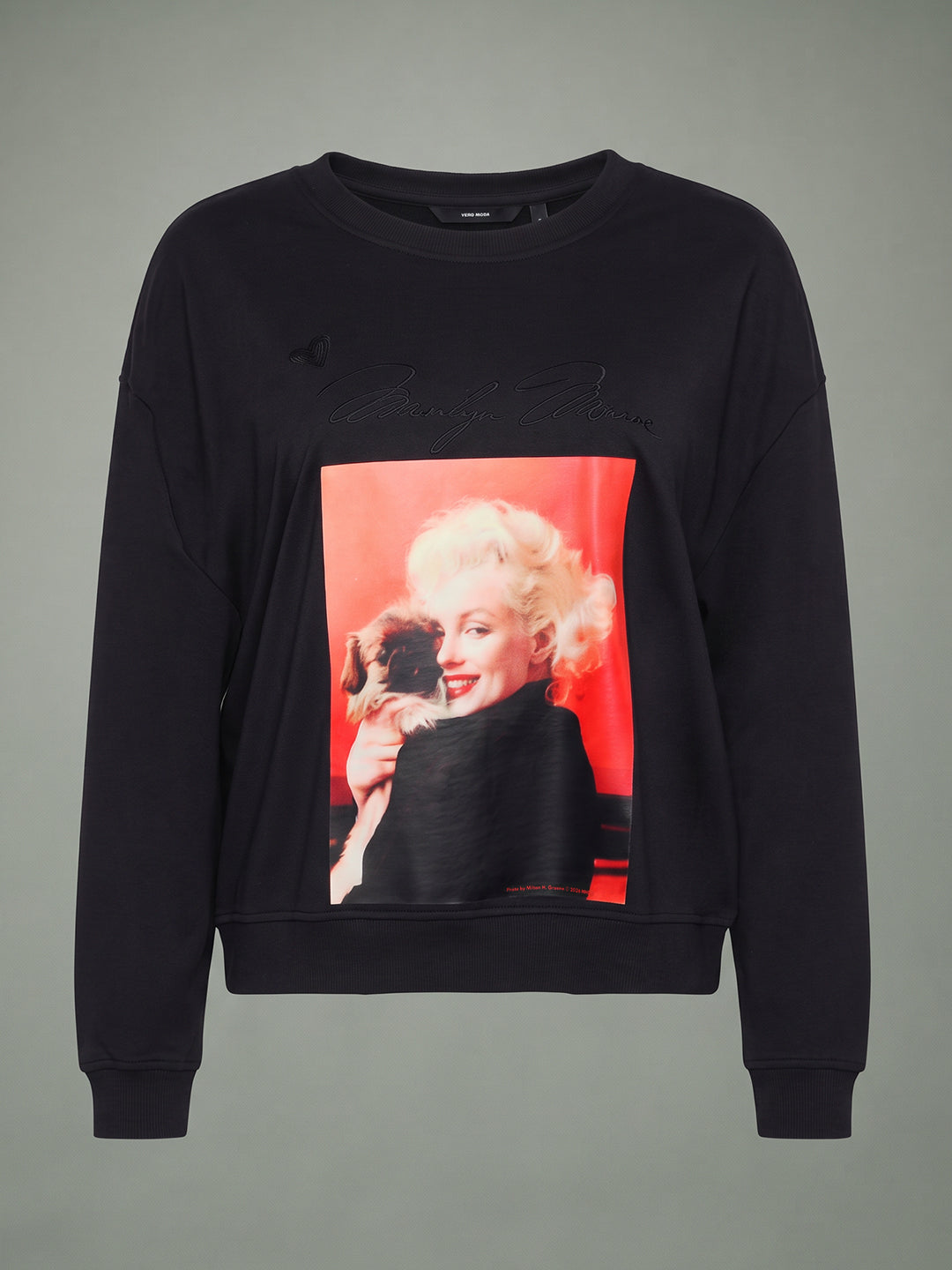 VERO MODA X Marilyn Monroe Black Printed Sweatshirt