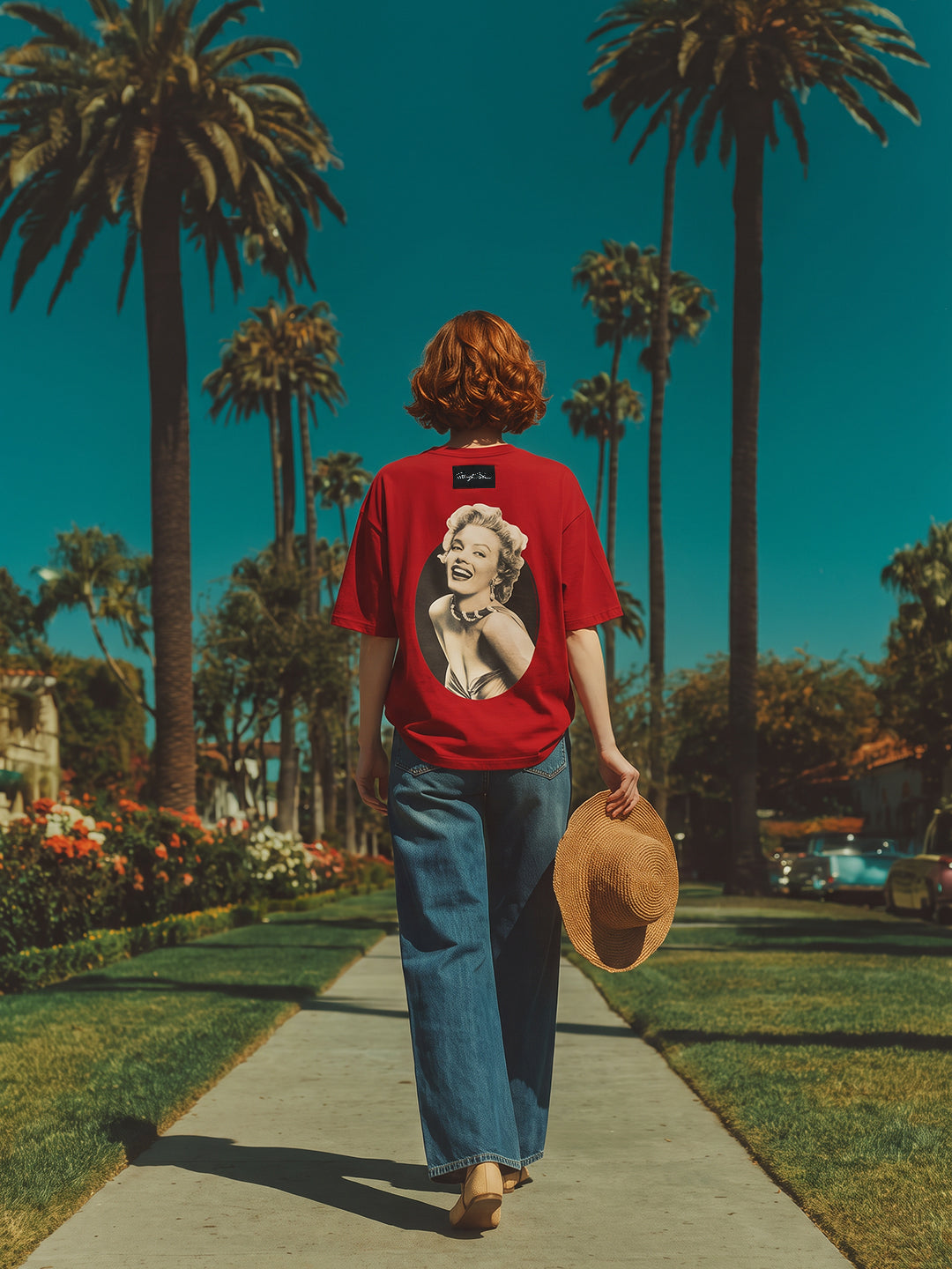 VERO MODA X Marilyn Monroe Red Printed Sweatshirt