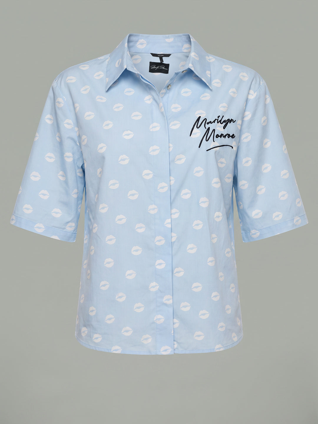 VERO MODA X Marilyn Monroe Blue Printed Shirt