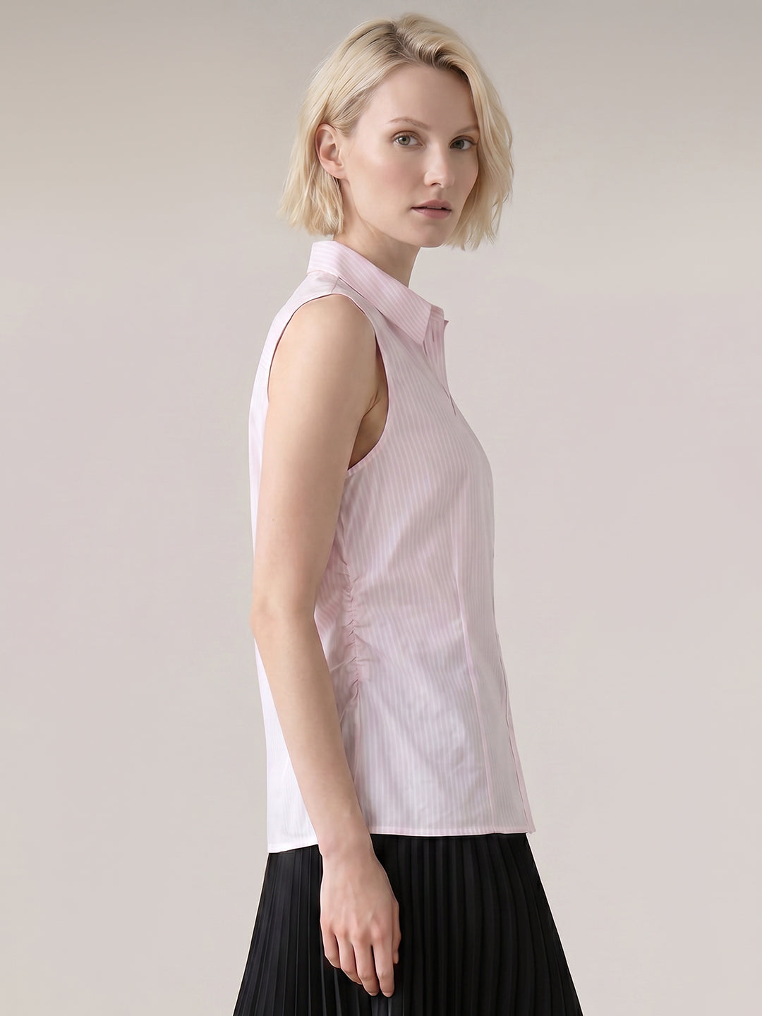 Light Pink Striped Shirt