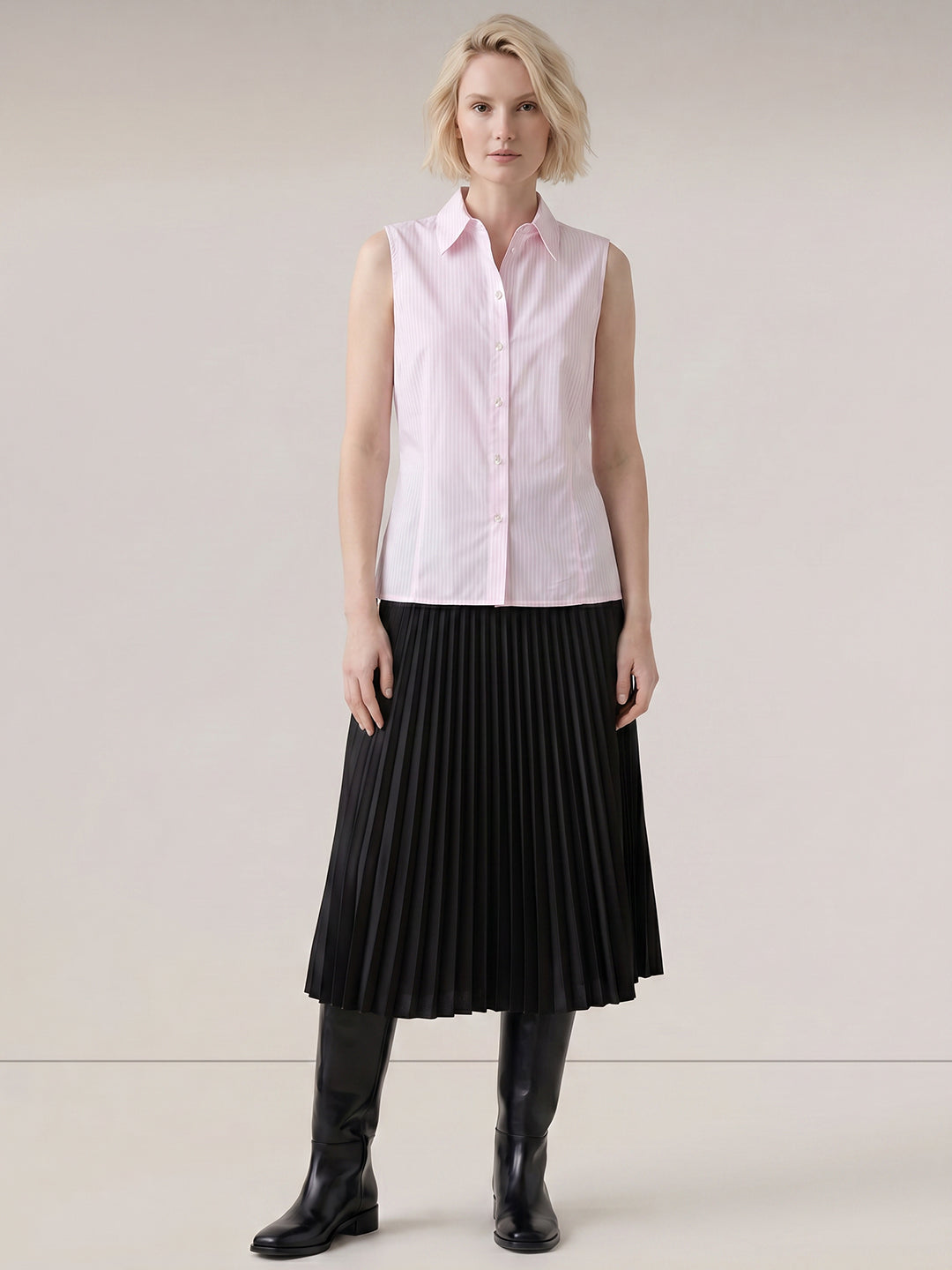 Light Pink Striped Shirt