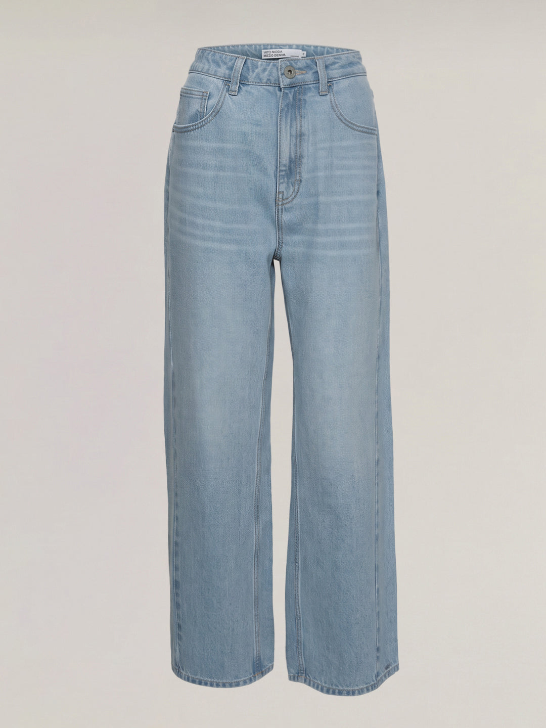 Light Blue Wash Wide Leg Jeans