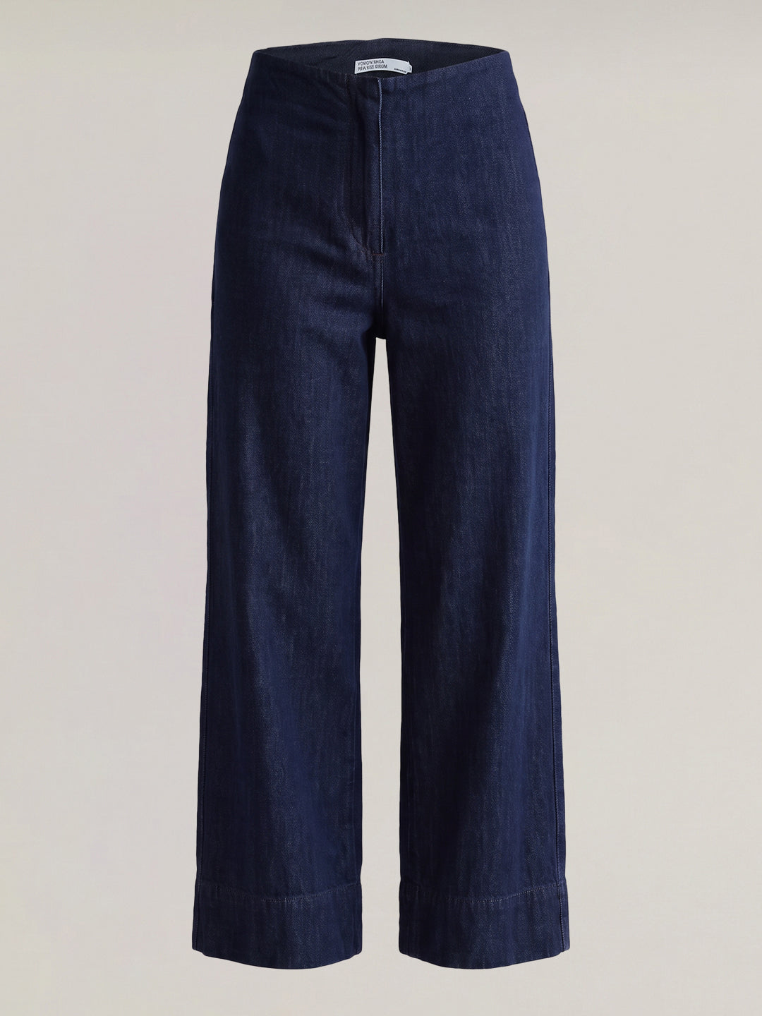 Dark Blue Wash Wide Leg Jeans