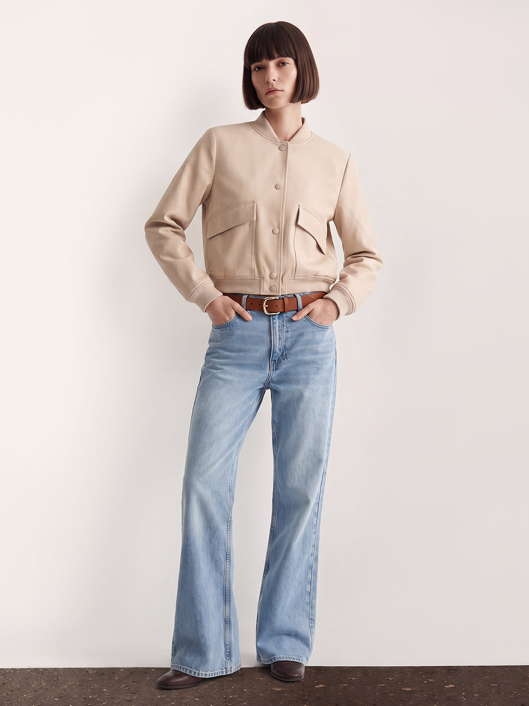 Light Wash Bootcut Jeans