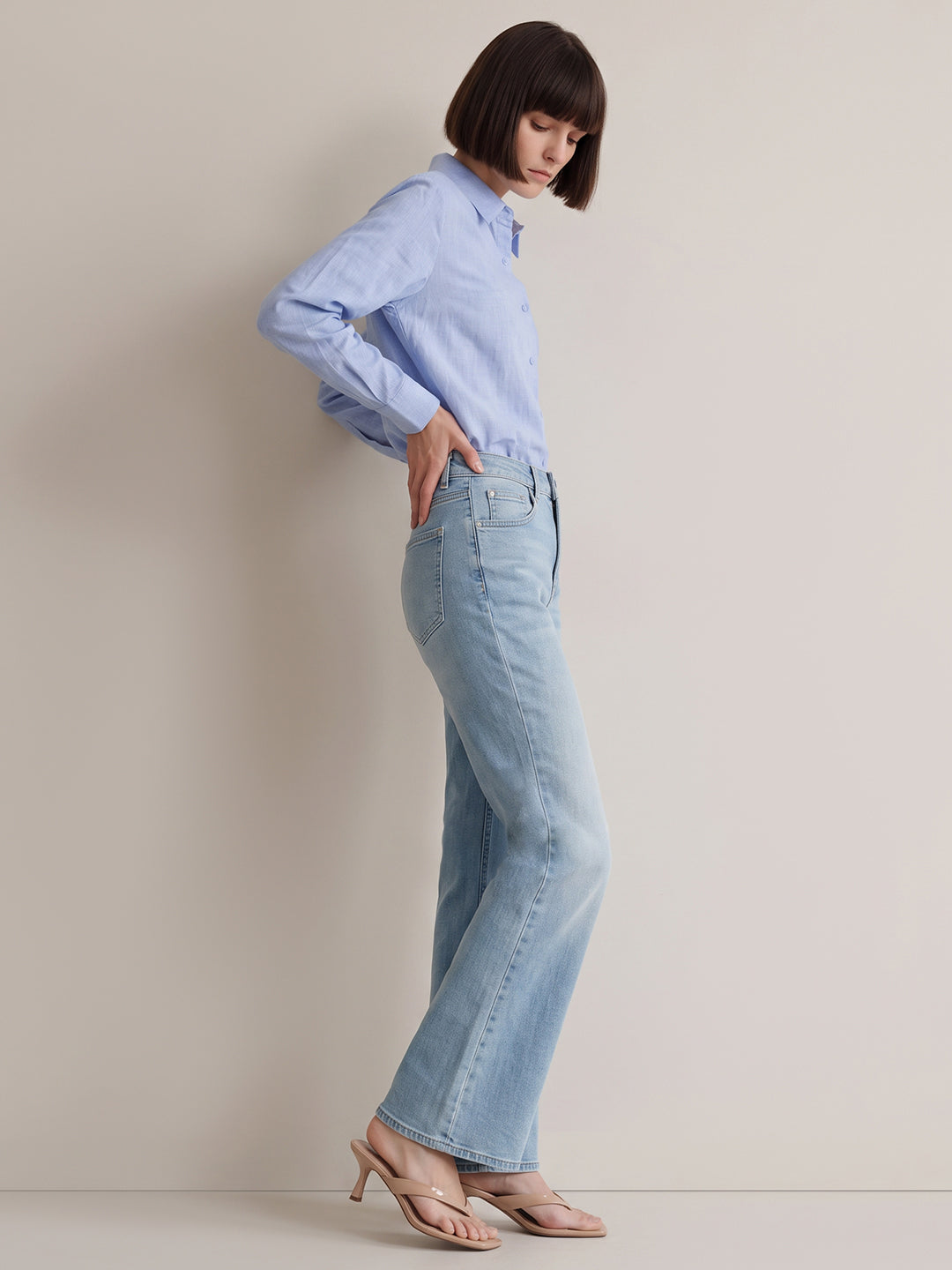 Light Wash Bootcut Jeans