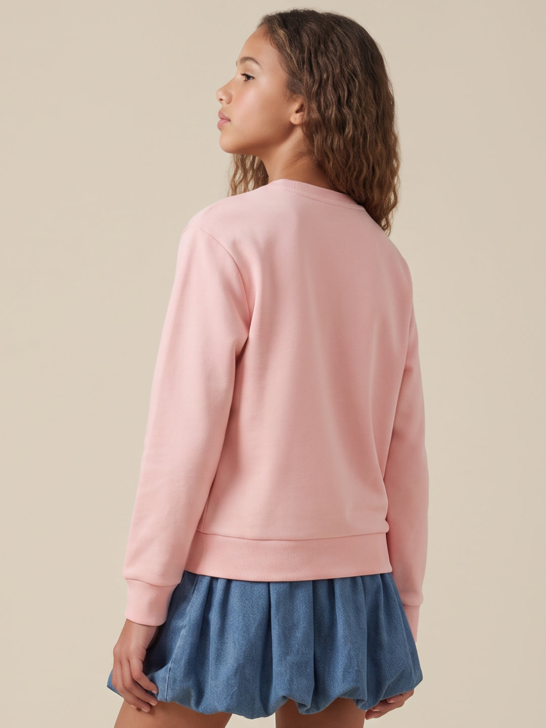 Girls Moana Pink Printed Sweatshirt