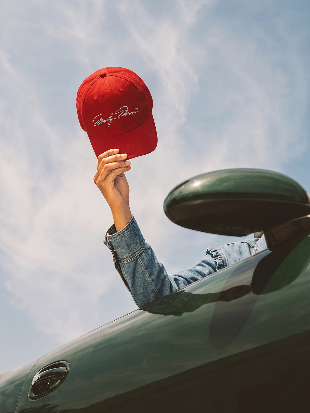 VERO MODA X Marilyn Manroe Red Embroidered Cap
