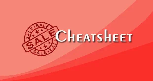 Sale’S Cheat Sheet