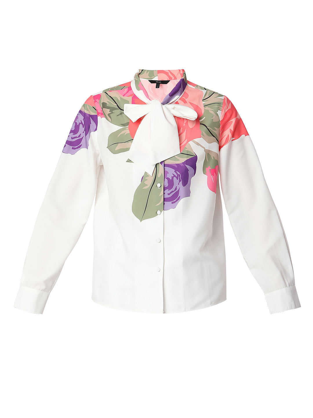 White Floral Co-Ord Shirt