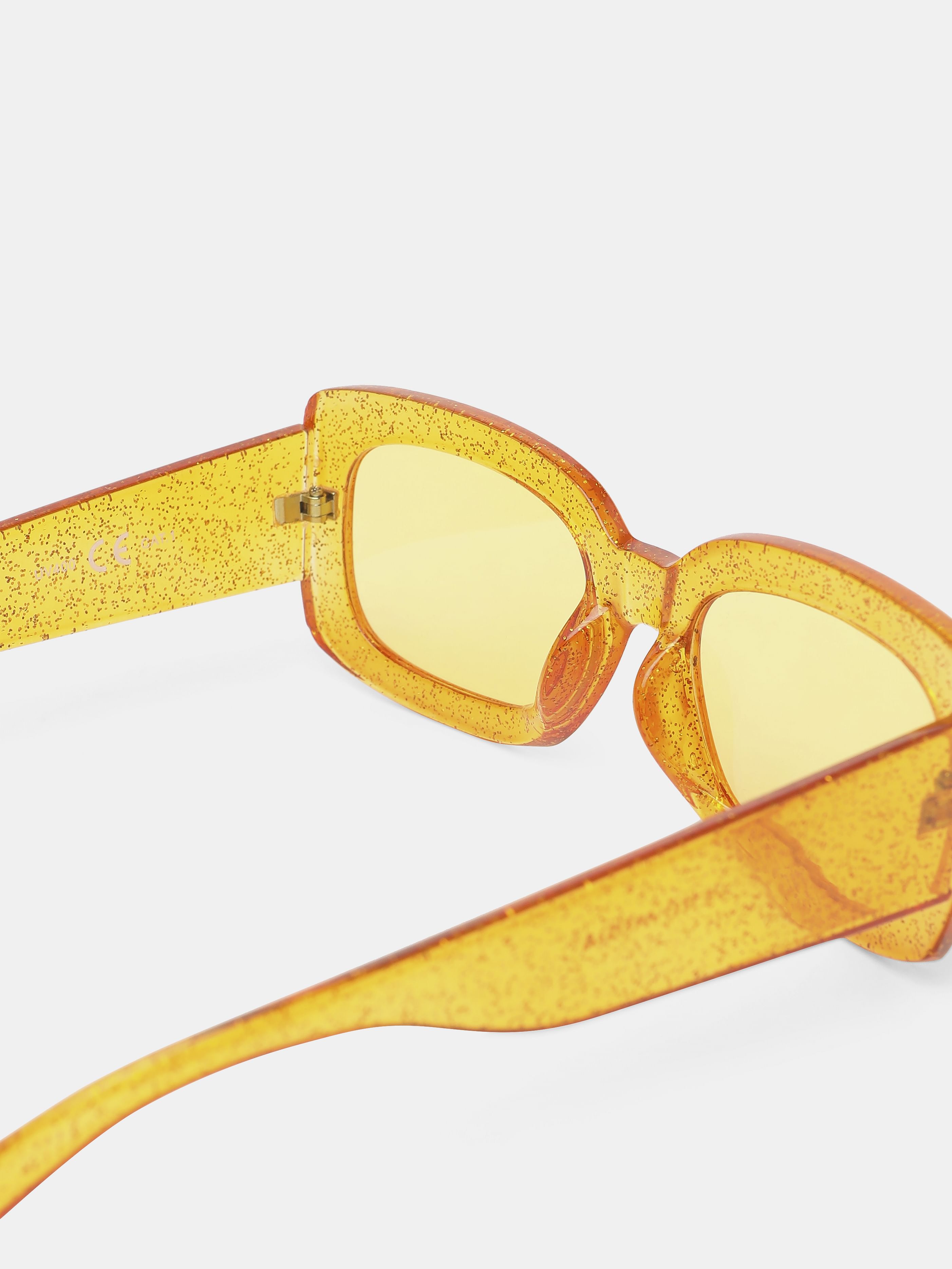 Yellow Square Shaped Sunglasses
