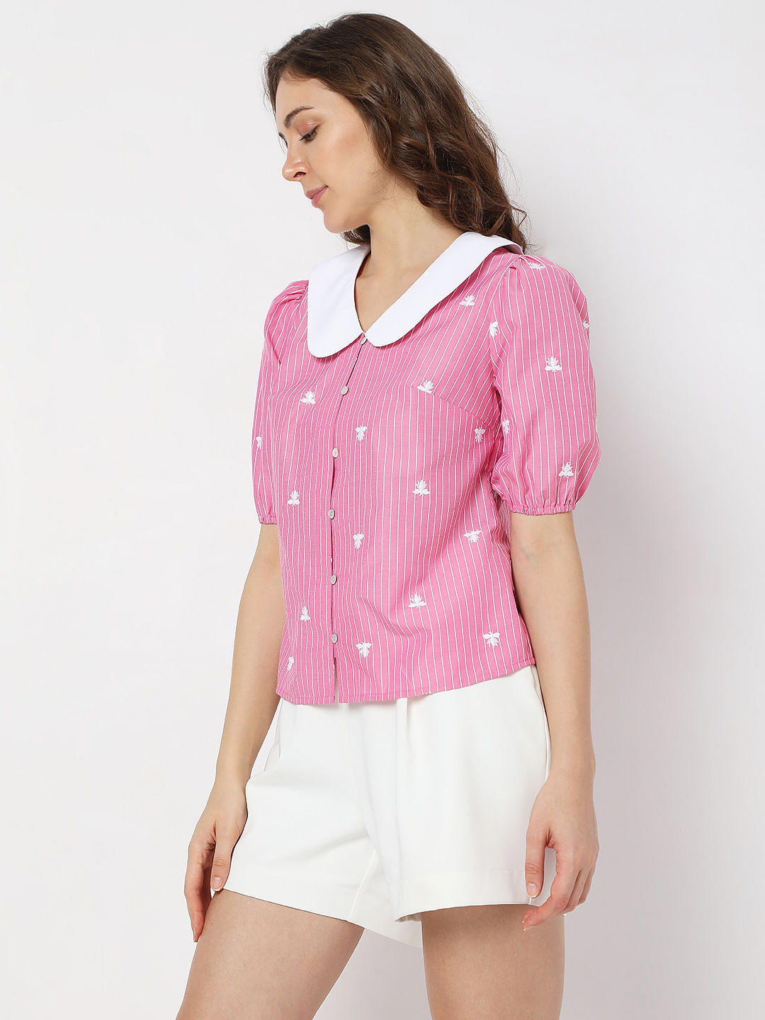 Pink Striped Shirt
