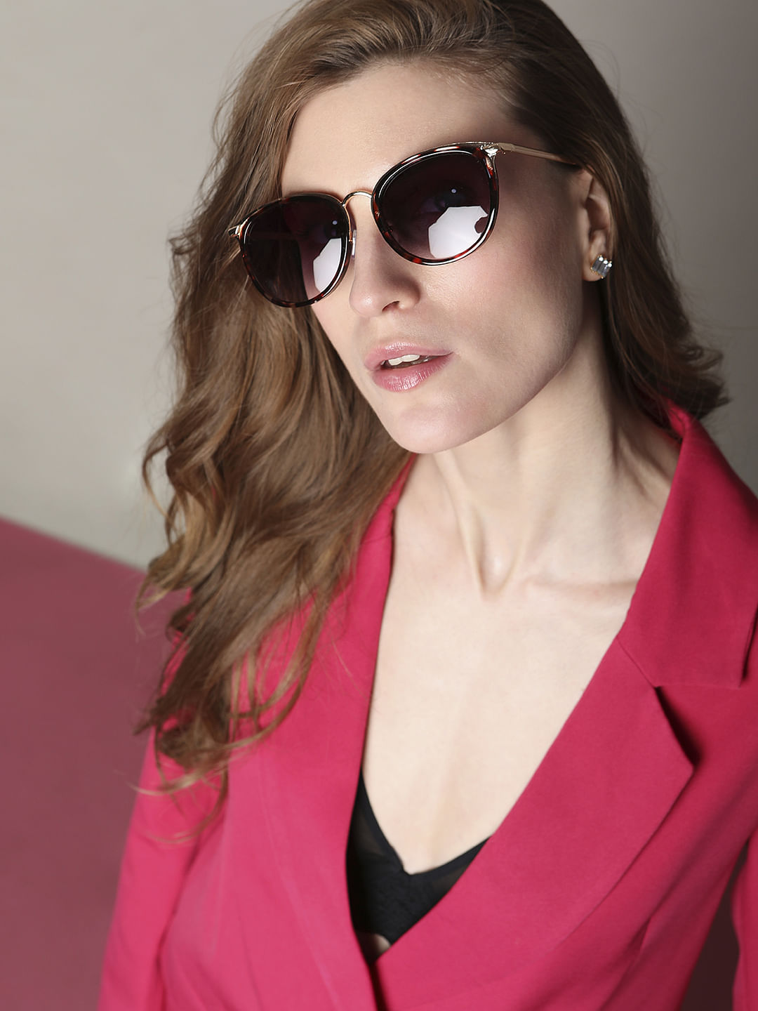 Black Printed Sunglasses