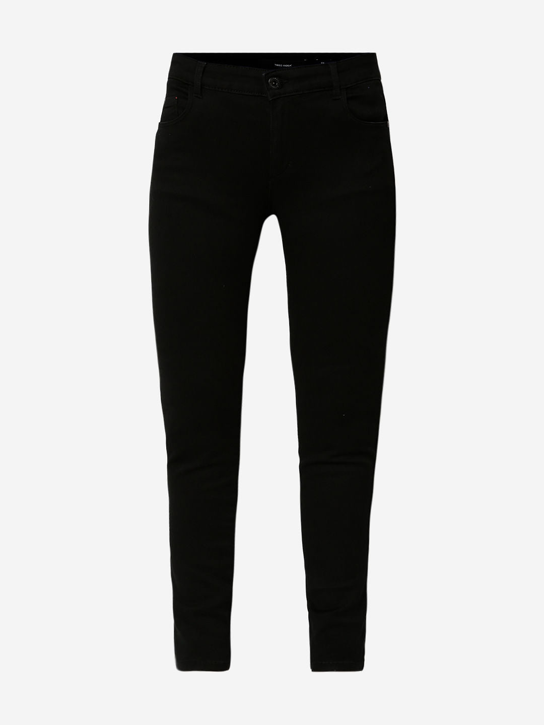 Black Mid Rise Wendy Skinny Jeans