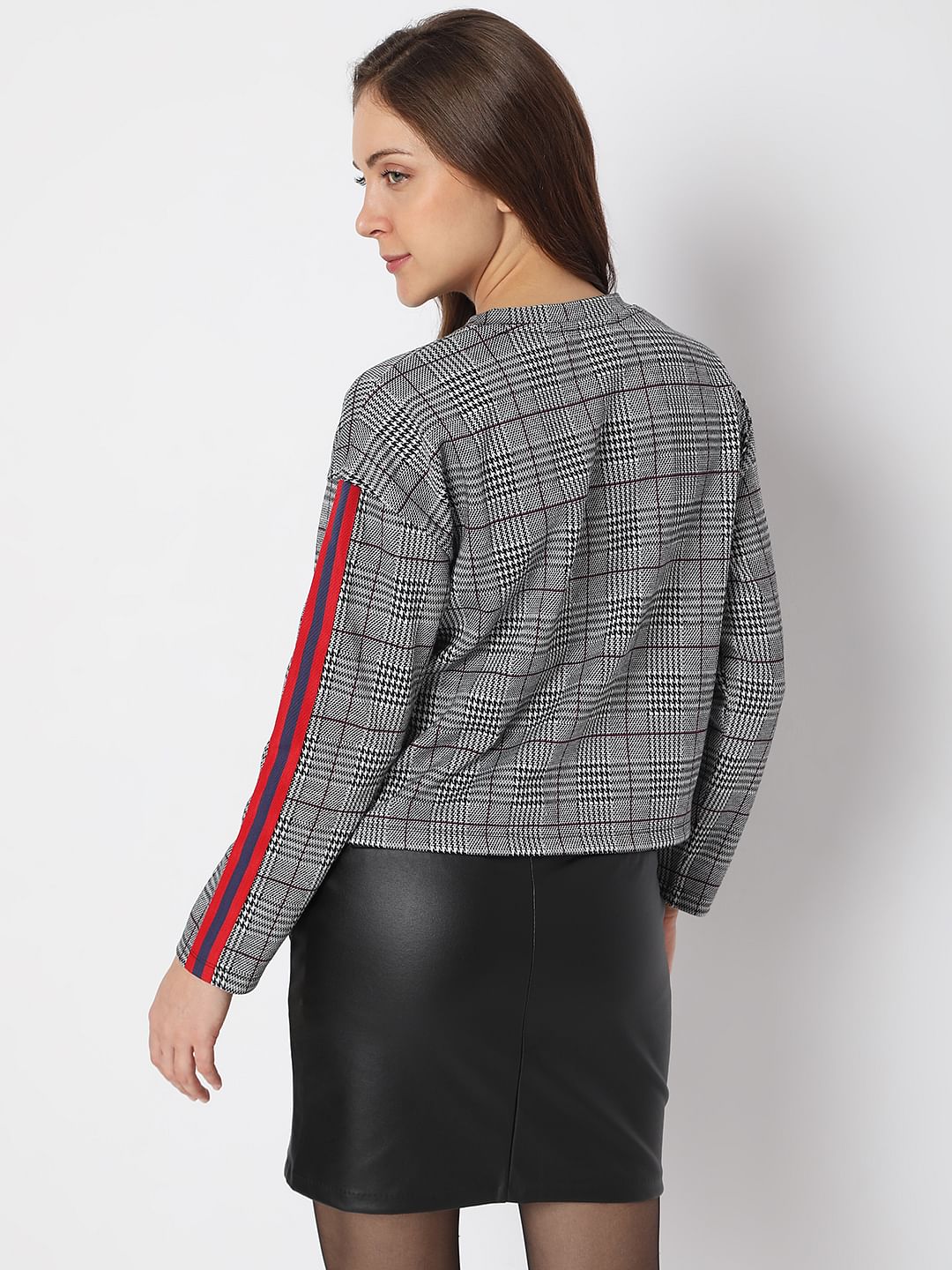 Grey Check Co-Ord Sweatshirt