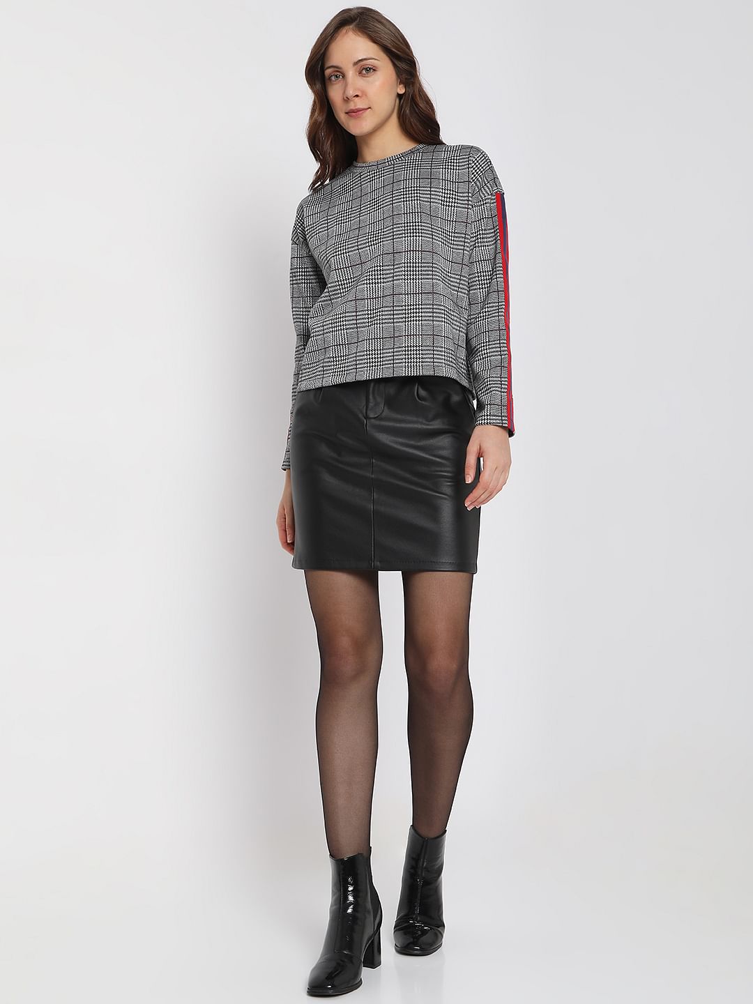 Grey Check Co-Ord Sweatshirt