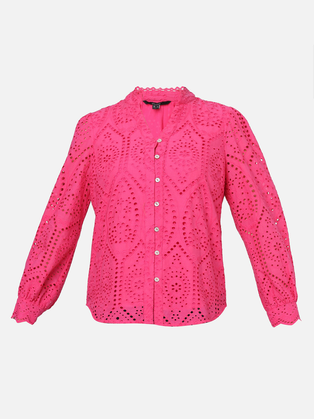 Pink Lace Cotton Top