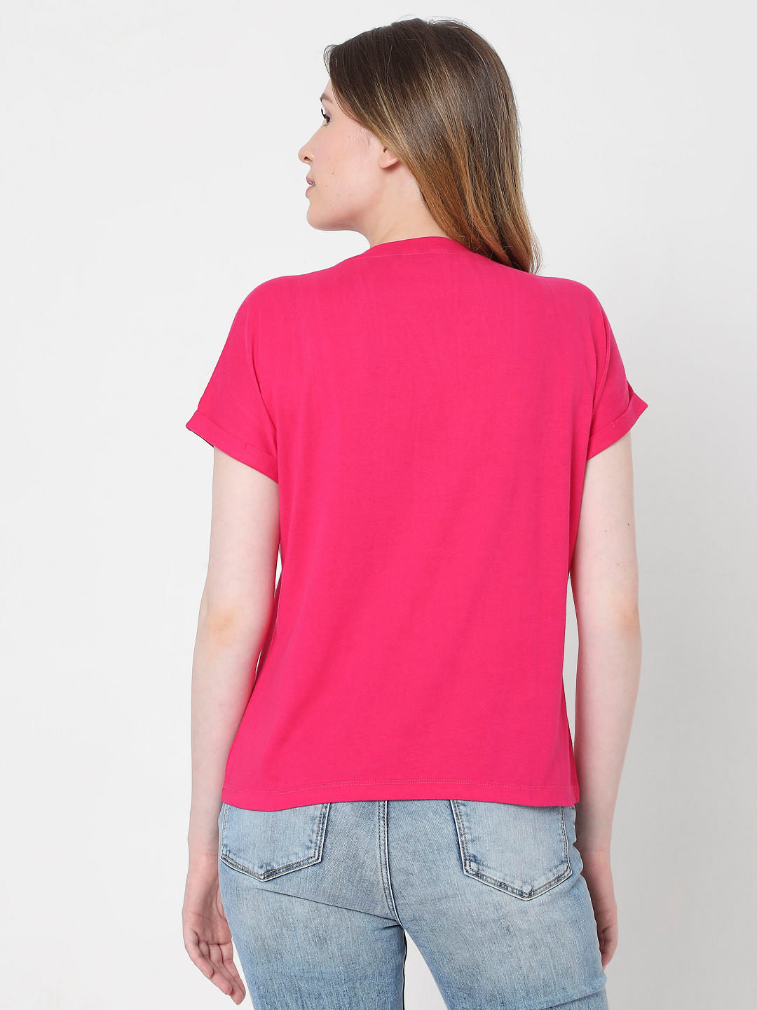 Pink Graphic Print T-Shirt