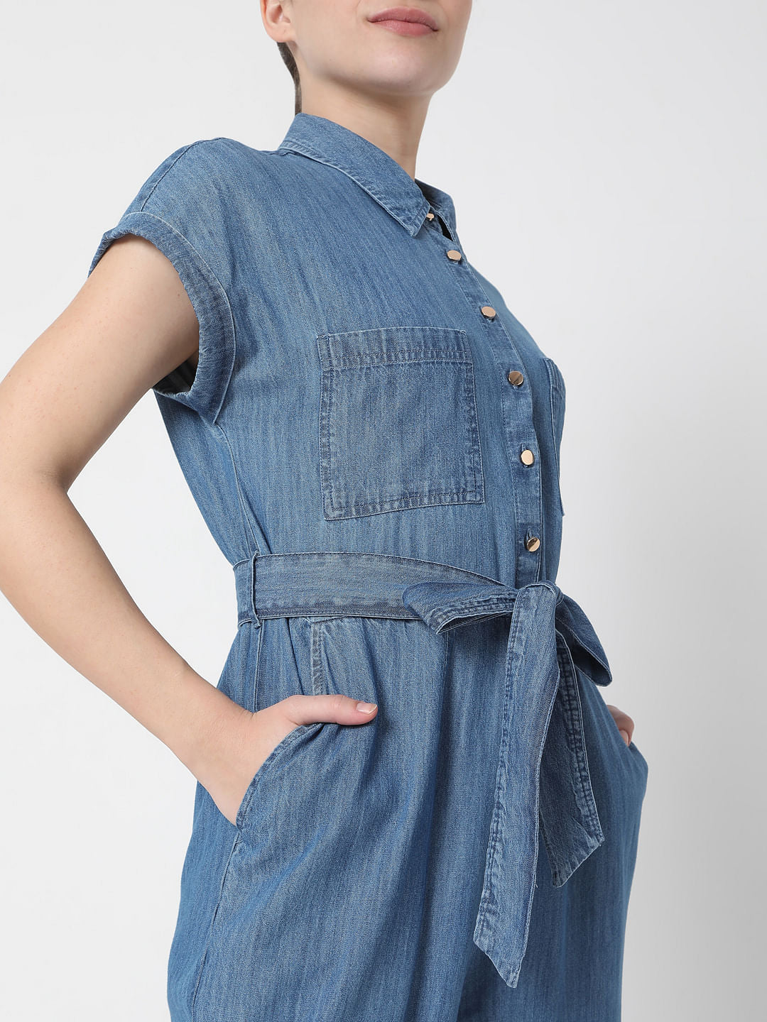 Blue Denim Jumpsuit