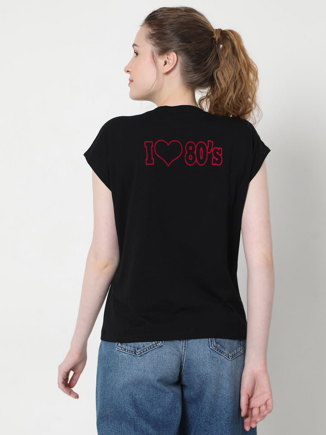 Black Graphic Print T-Shirt