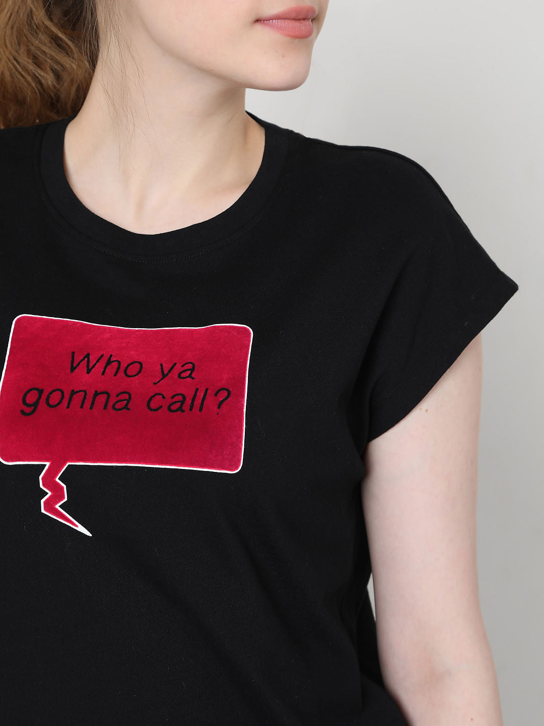 Black Graphic Print T-Shirt