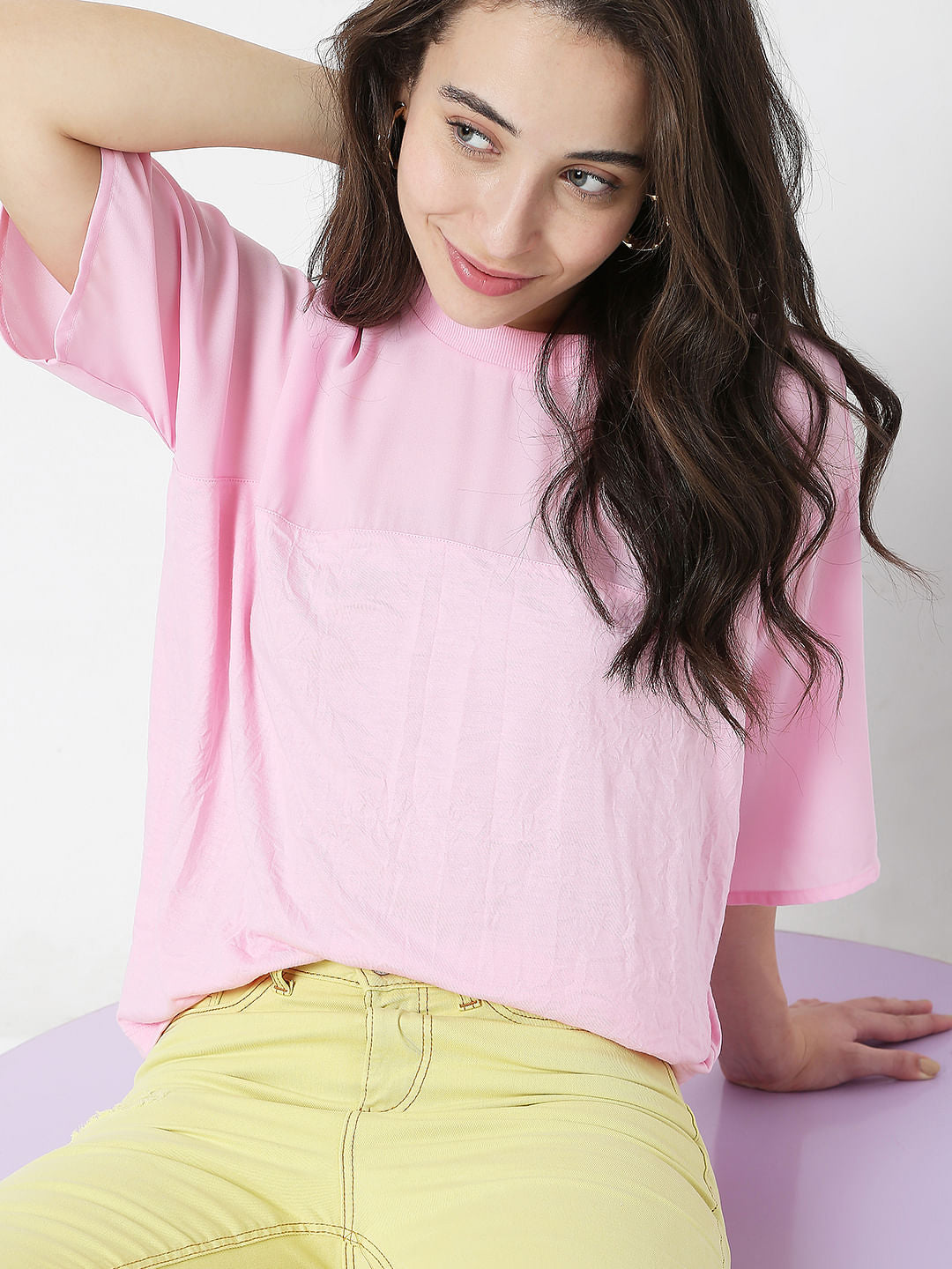 Pink Boxy Top