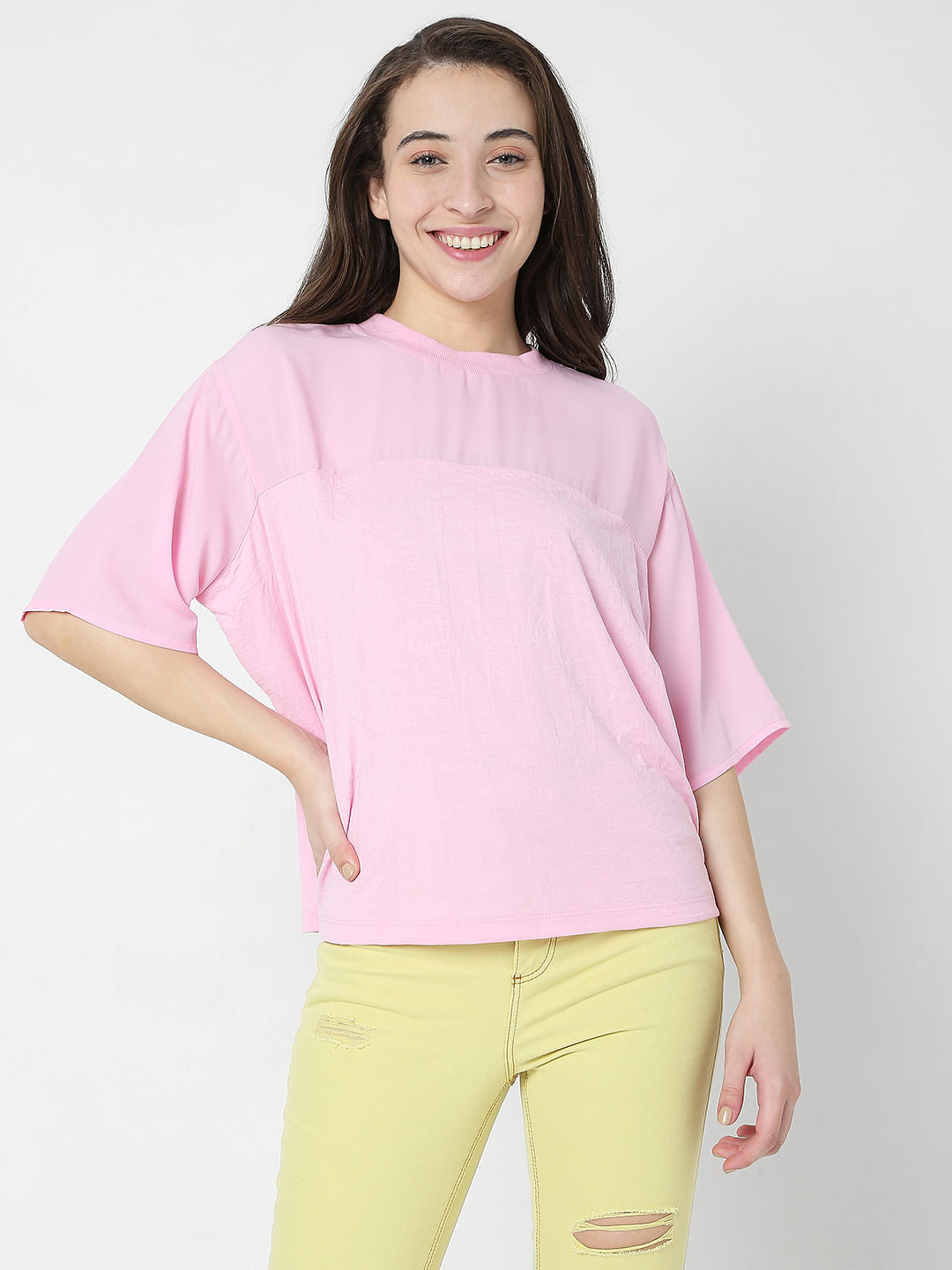 Pink Boxy Top