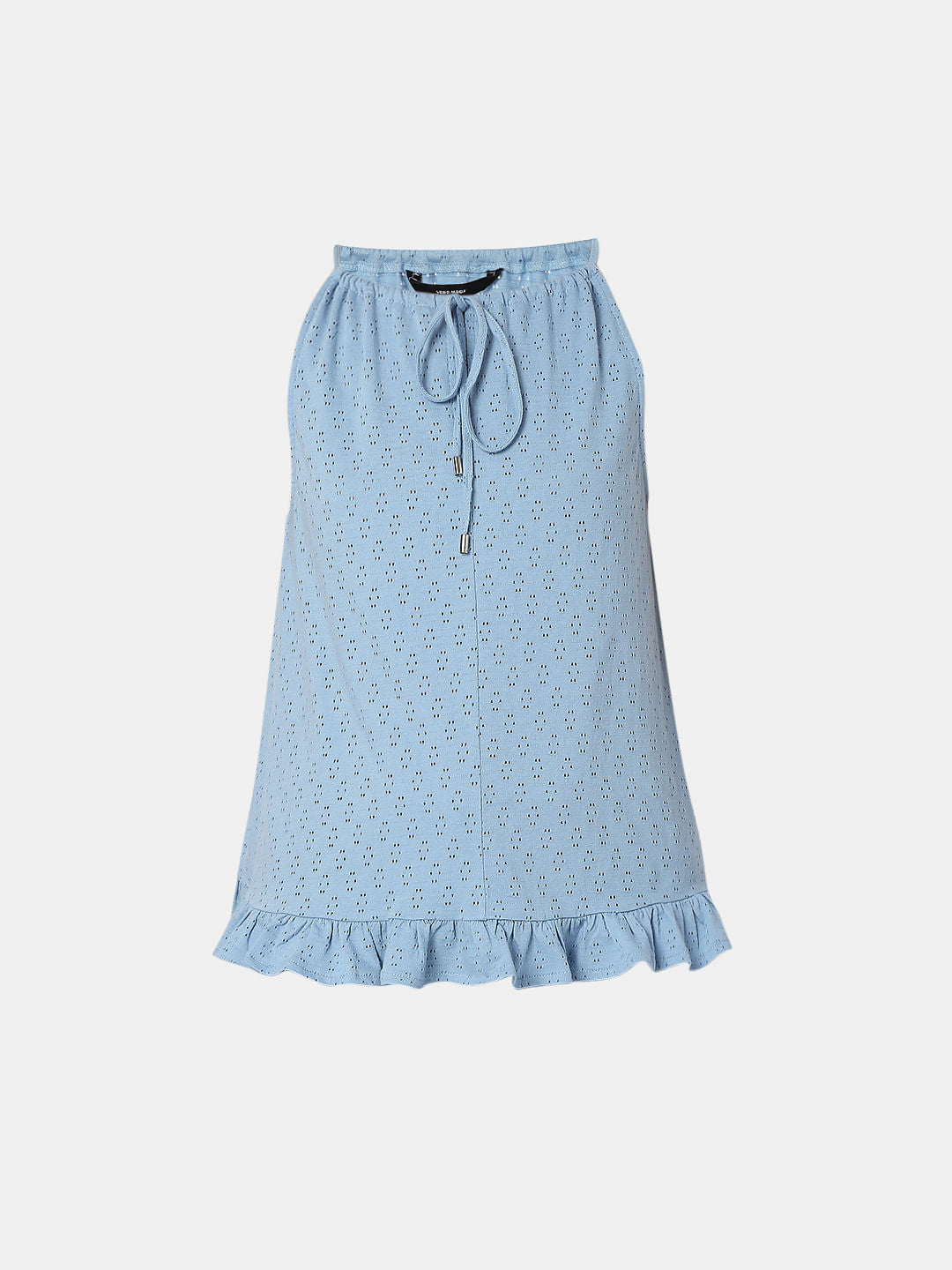 Blue Schiffli Top