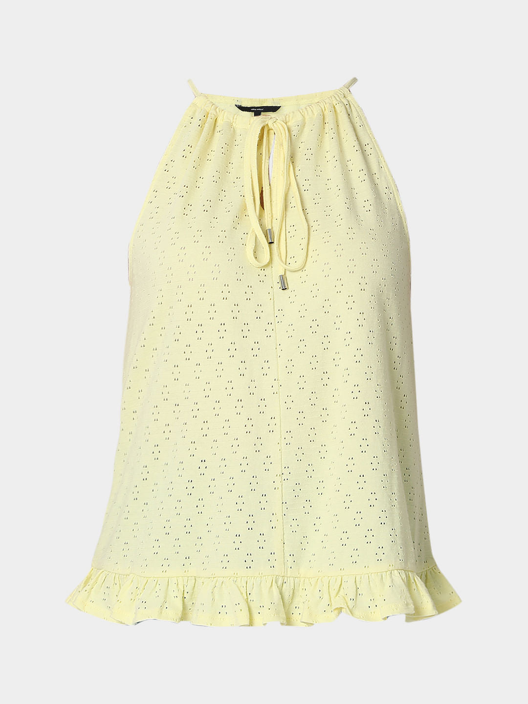 Yellow Halter Neck Top