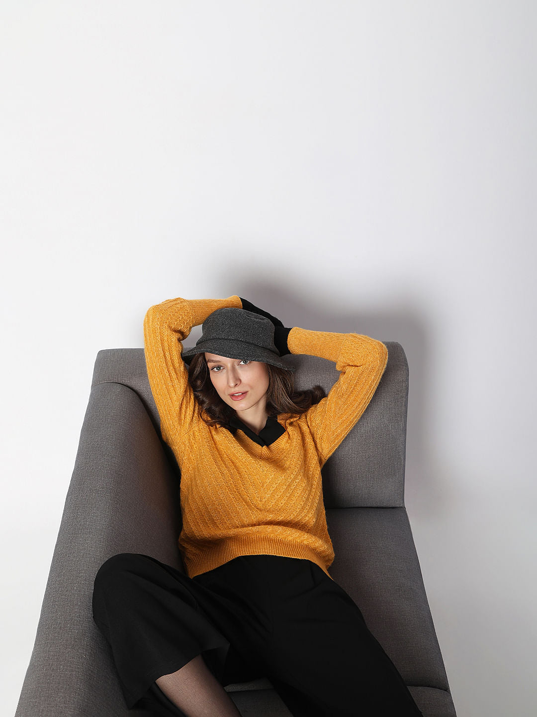 Mustard Textured Sweater