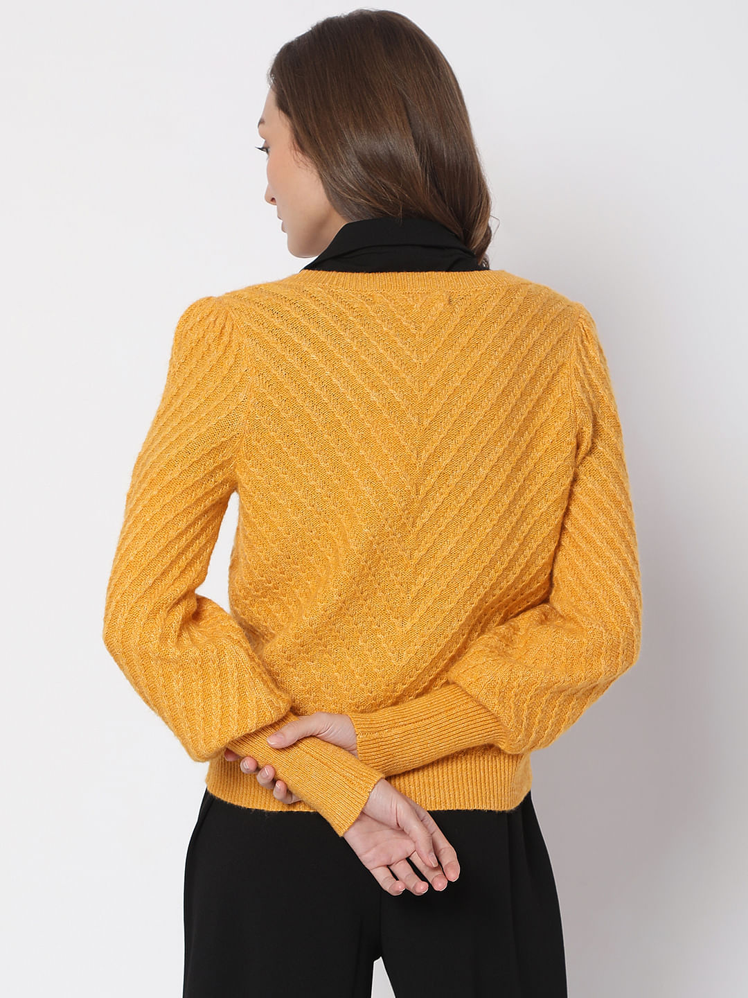 Mustard Textured Sweater