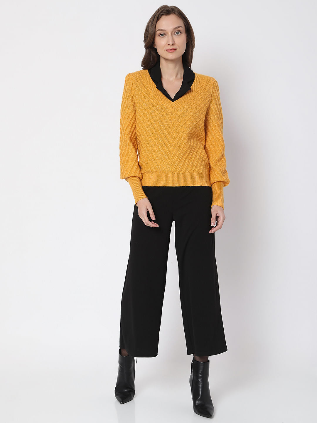 Mustard Textured Sweater
