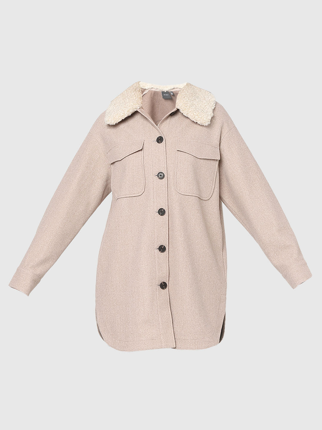 Beige Midi Coat