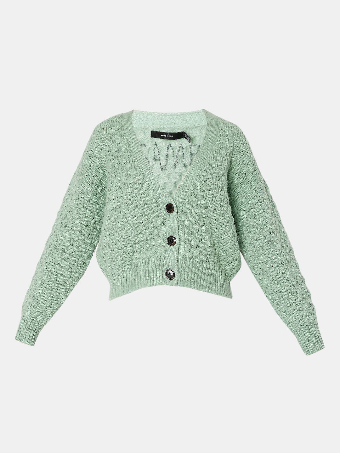 Green Drop Shoulder Cardigan