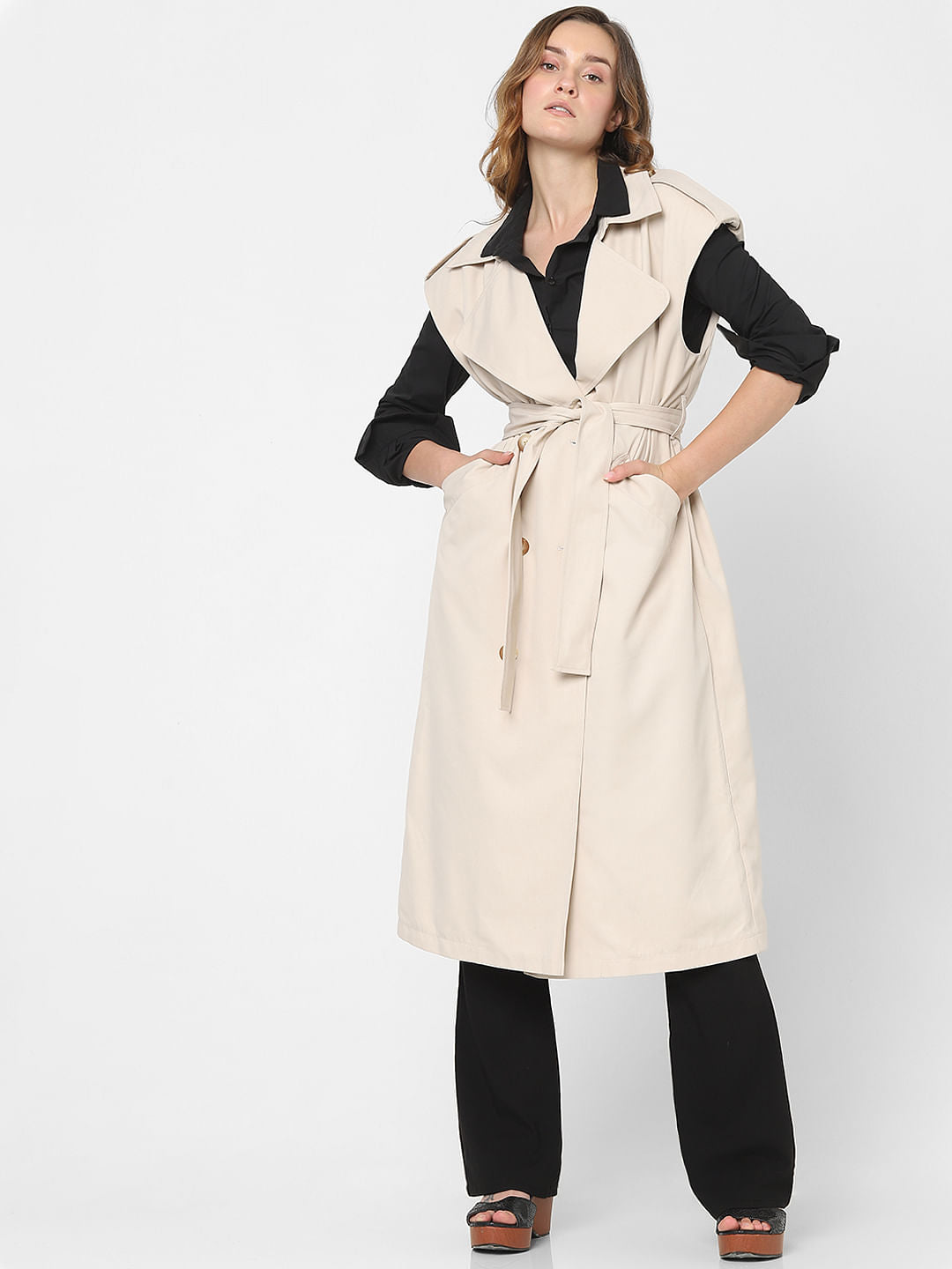 Beige Trench Coat