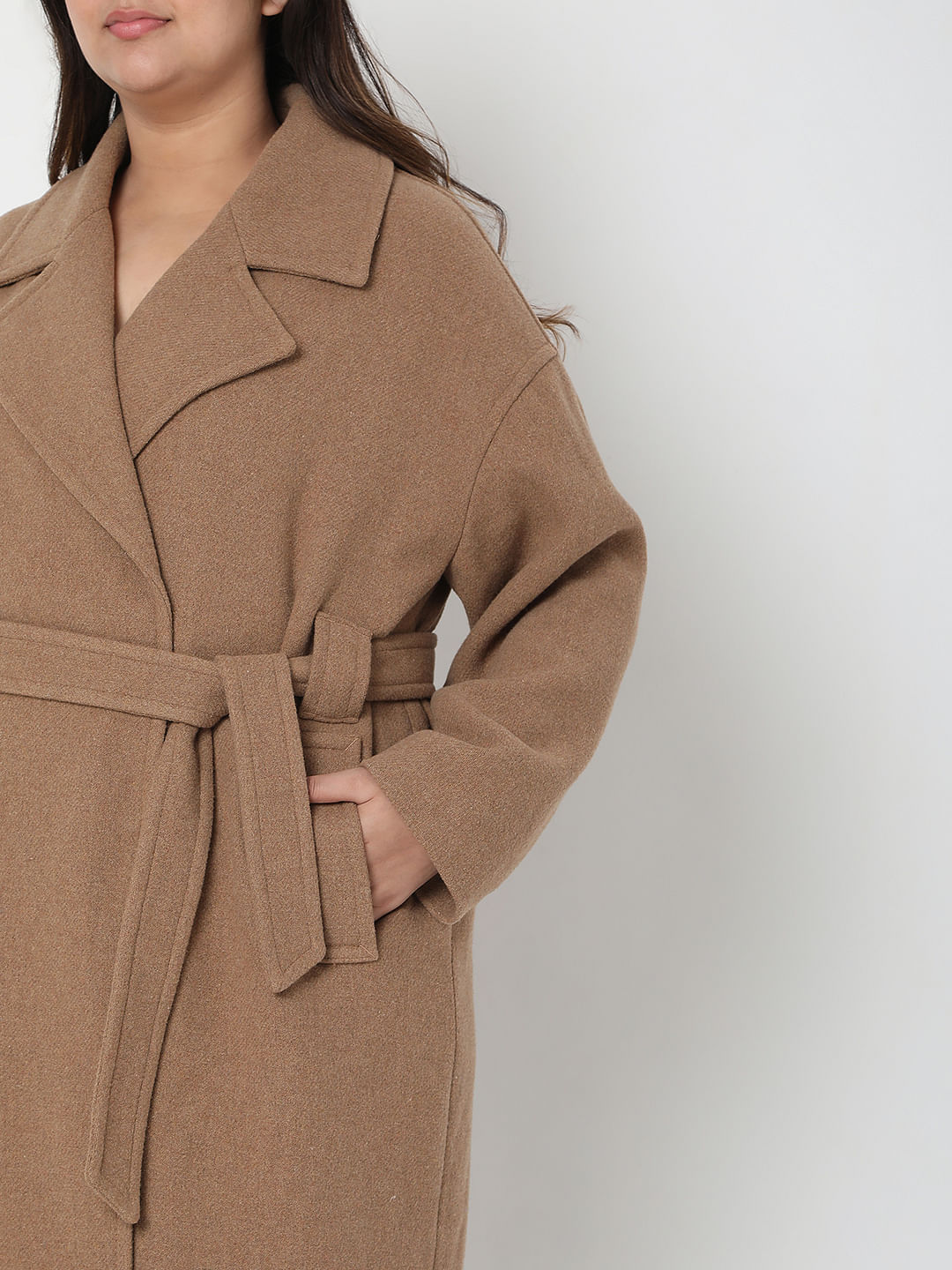 Curve Brown Long Coat