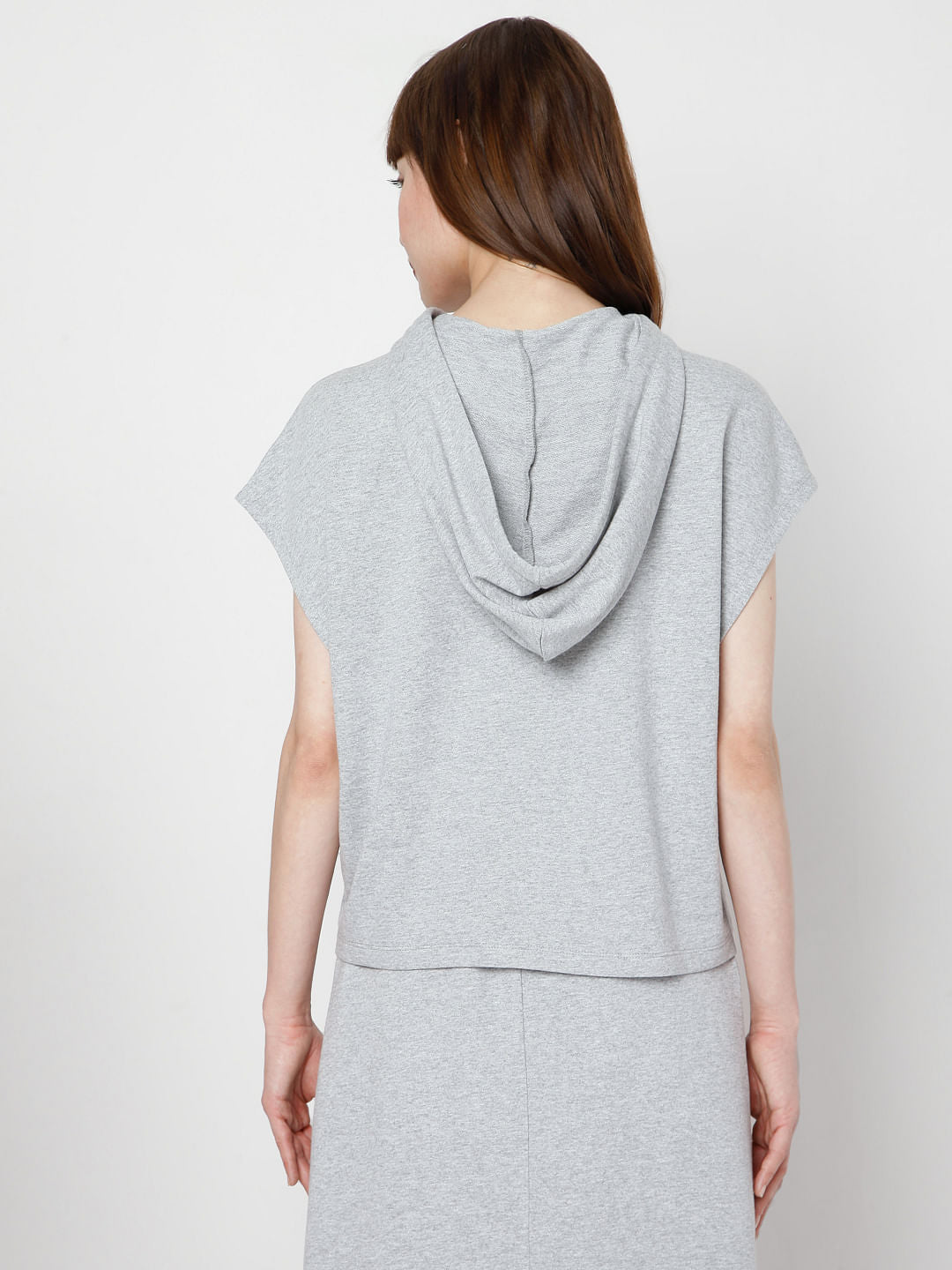 Grey Hooded Co-Ord Sweatshirt