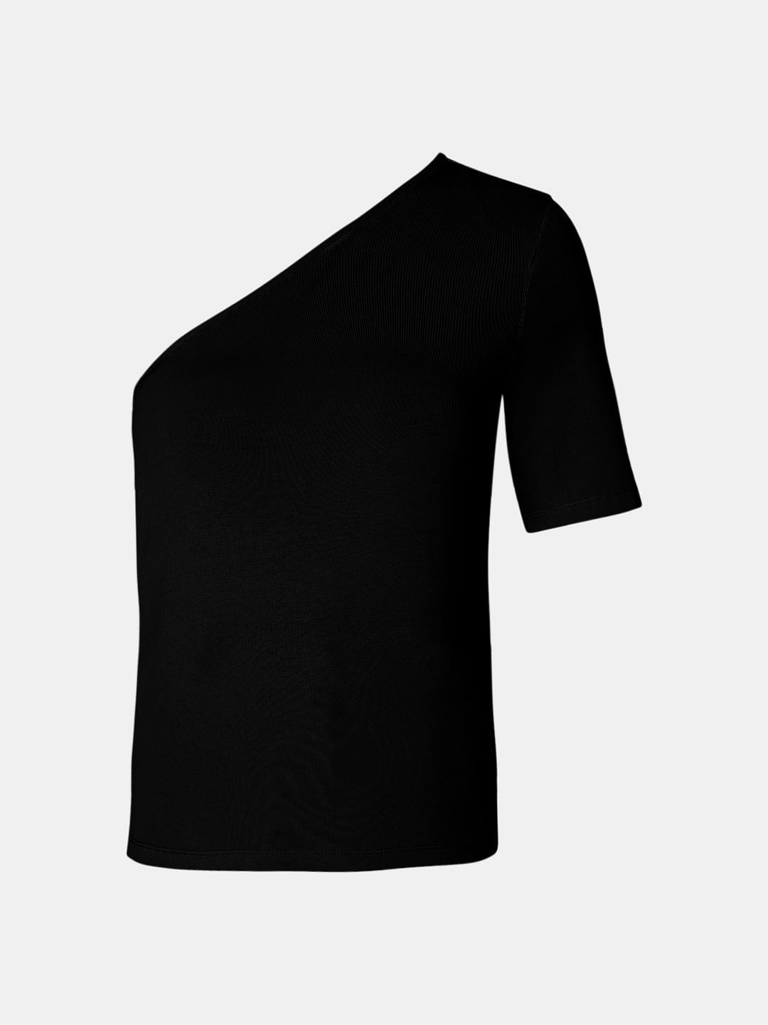 Black One Shoulder Top