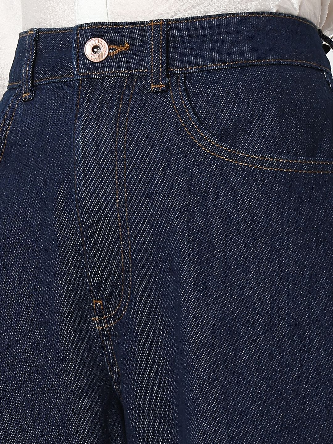 Dark Blue High Rise Zoey Wide-Leg Jeans