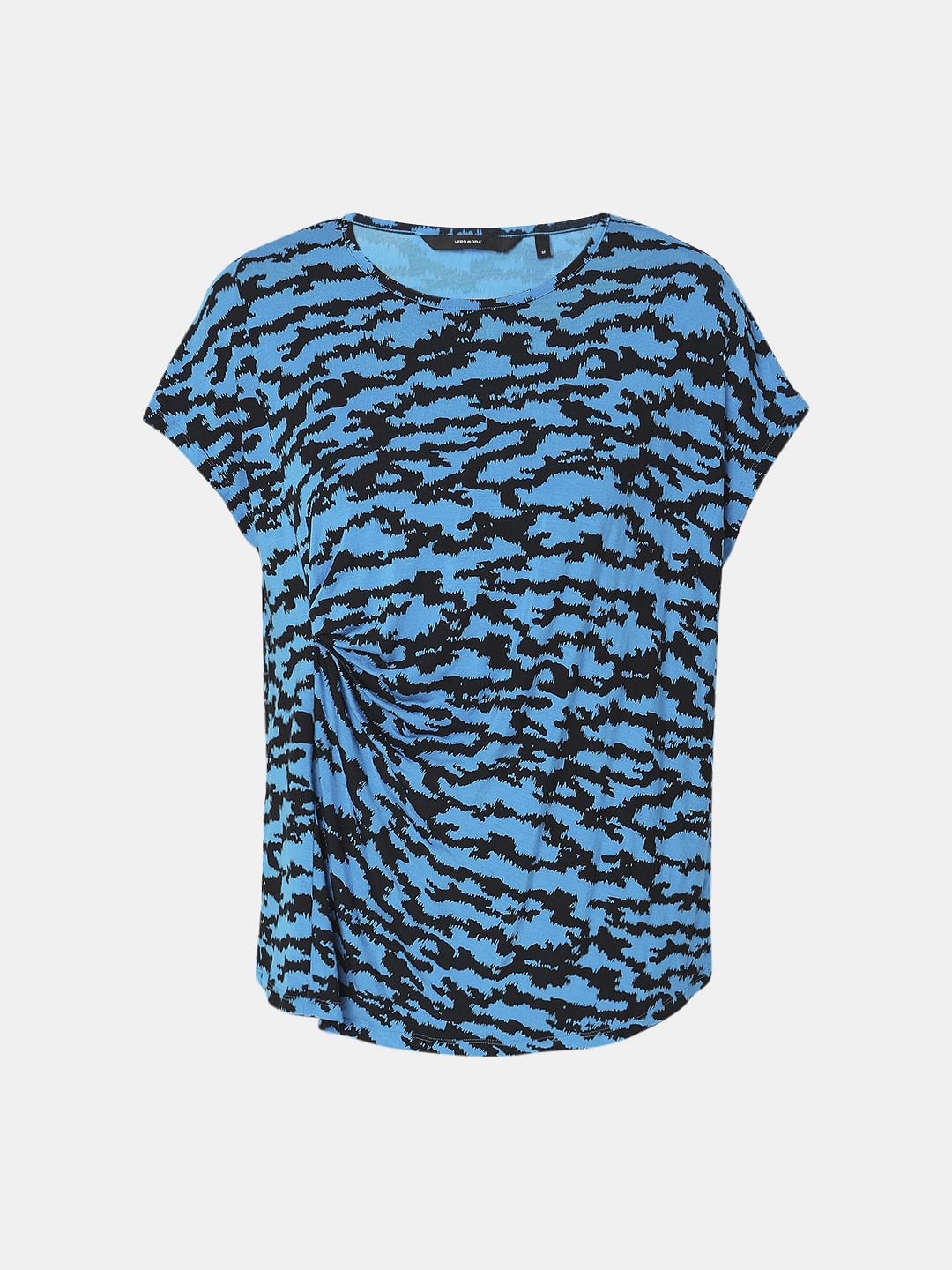 Blue Printed Top
