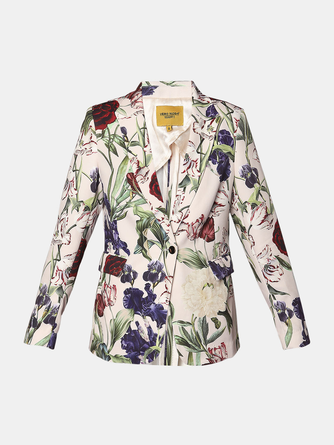 Marquee Beige Floral Blazer