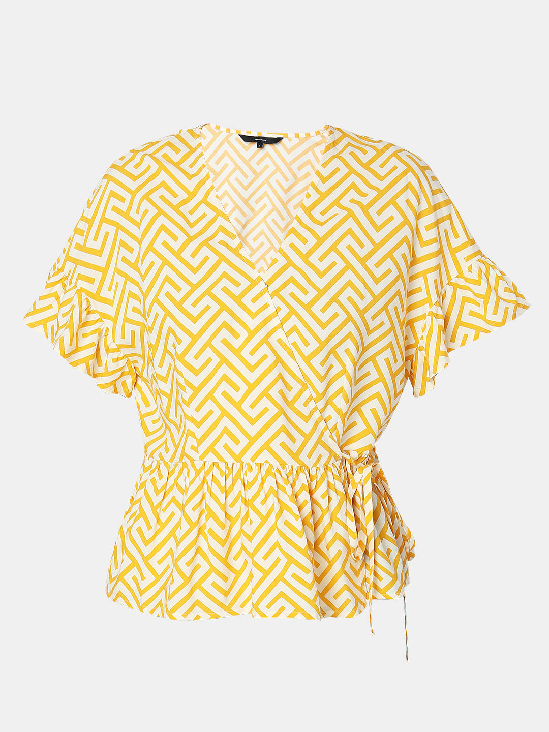 Yellow Printed Top