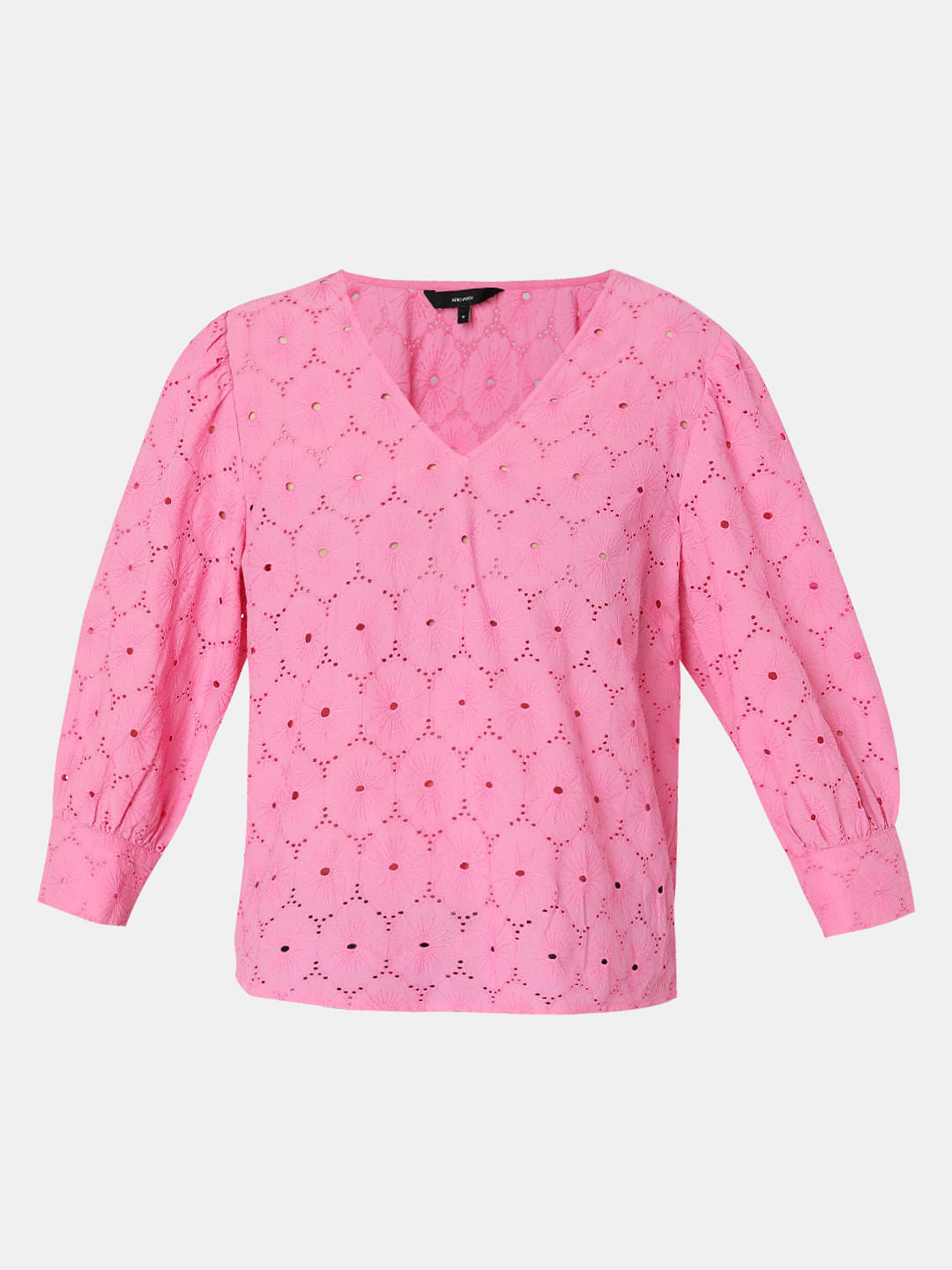 Pink Schiffli Top