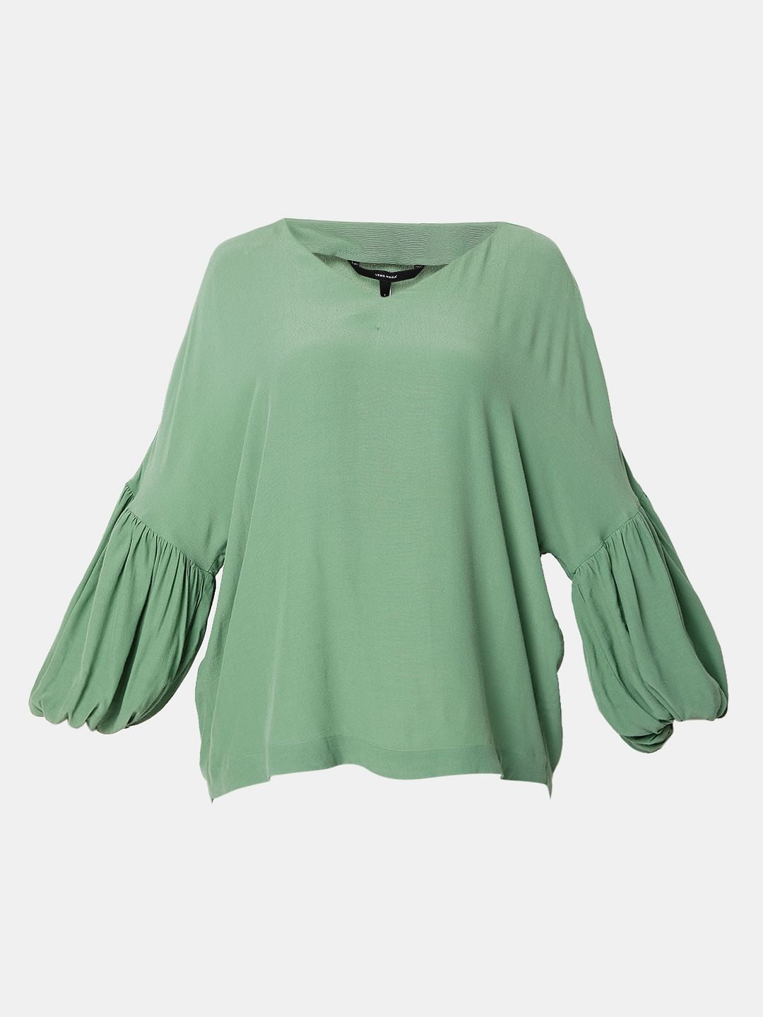 Green Dolman Sleeves Top