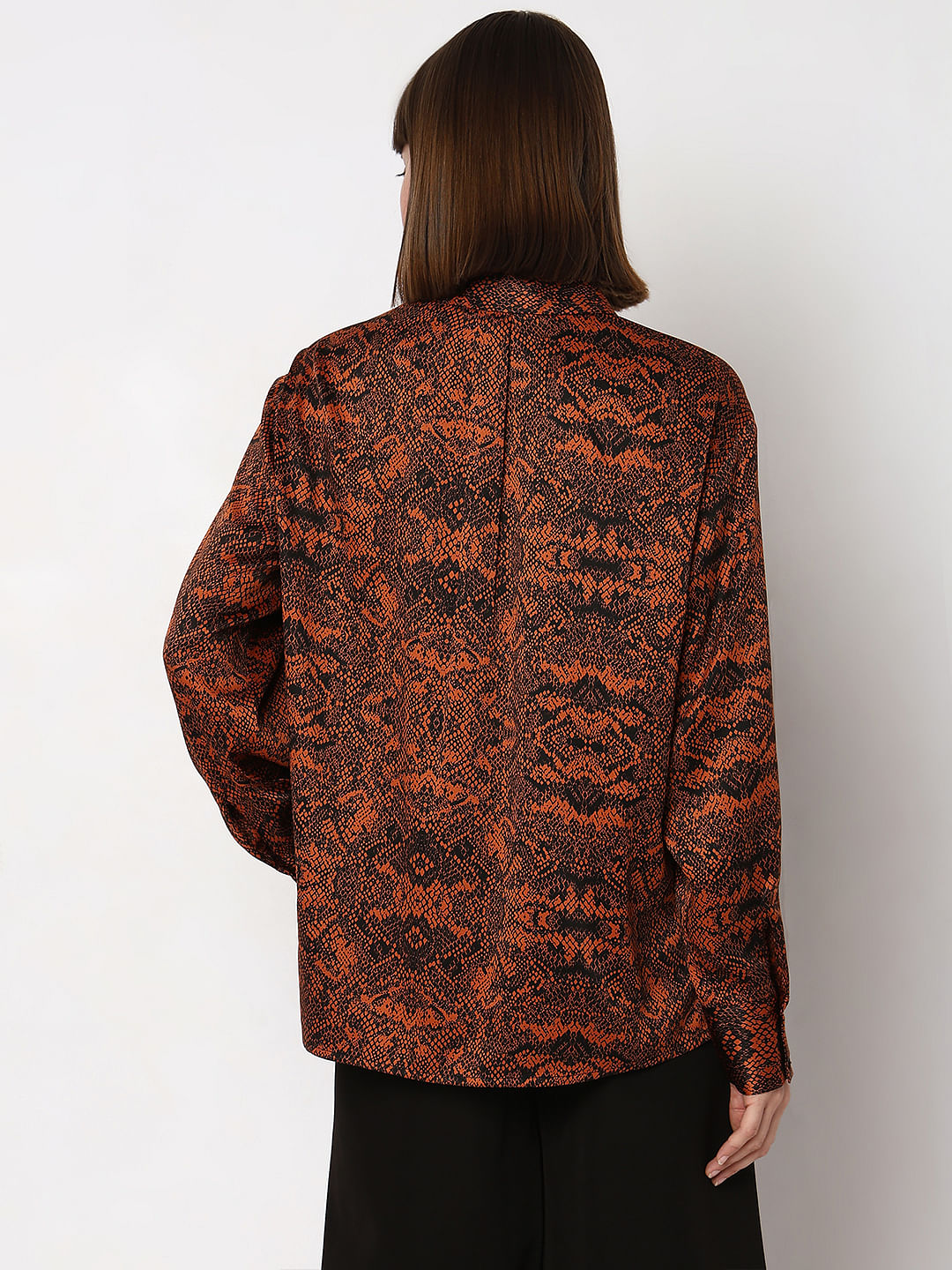 Brown & Black Animal Print Shirt