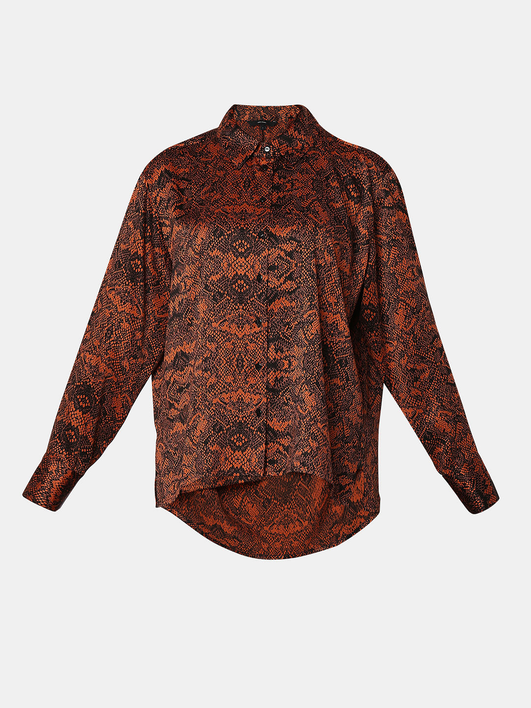 Brown & Black Animal Print Shirt