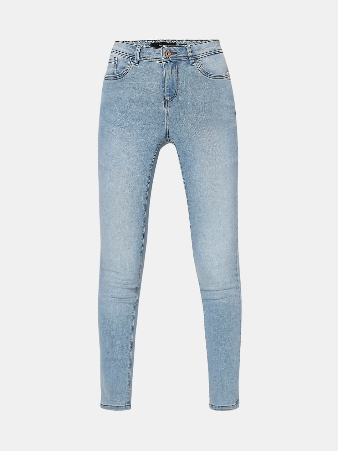 Light Blue Mid Rise Wendy Skinny Jeans